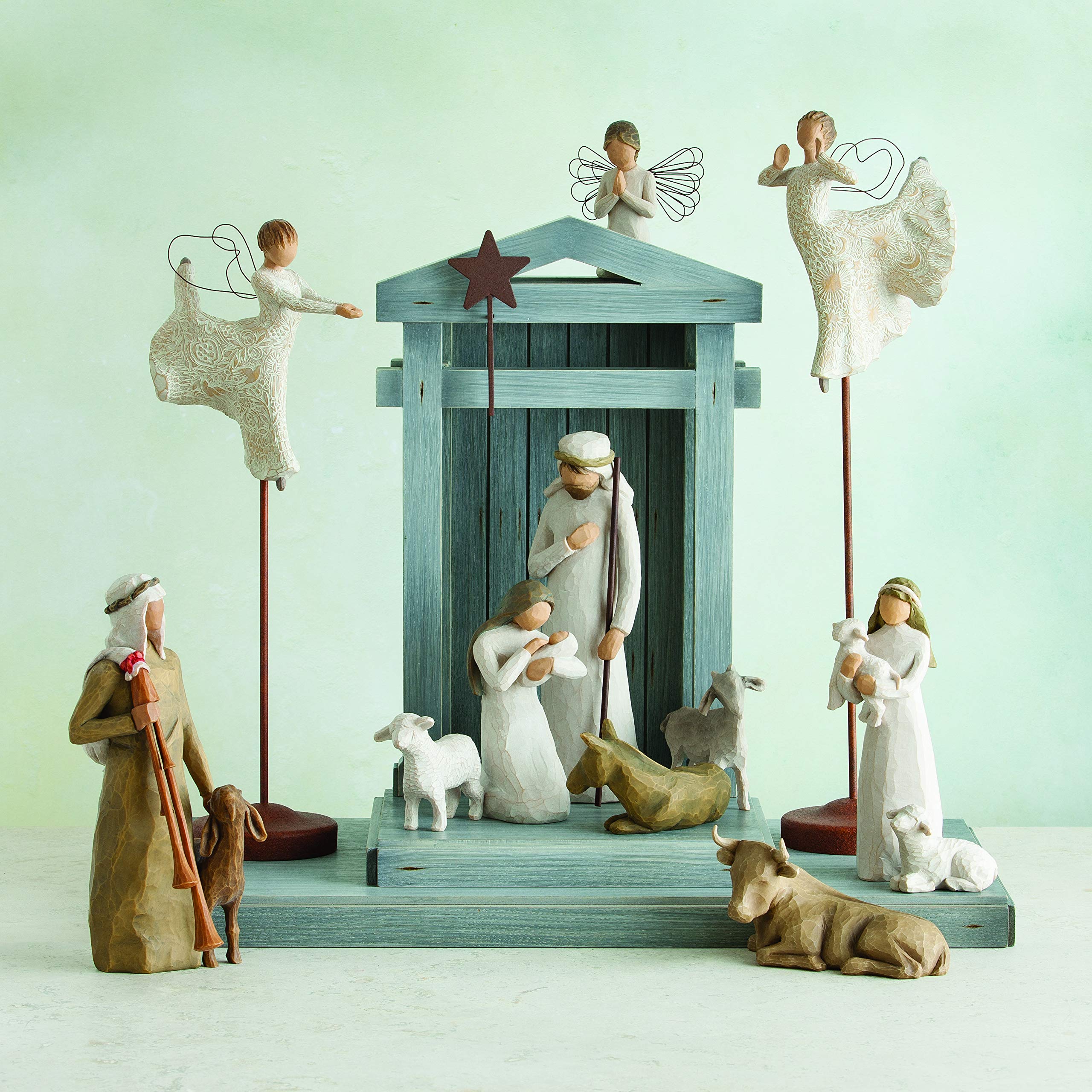 Amazon.com: Willow Tree Ox and Goat Nativity Figures, Offering